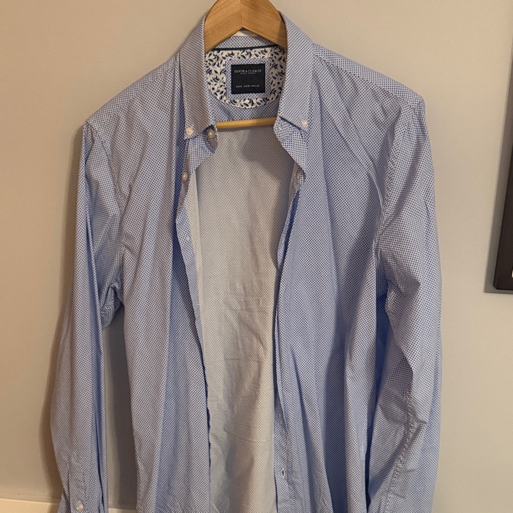 Blue Button-Down Shirt